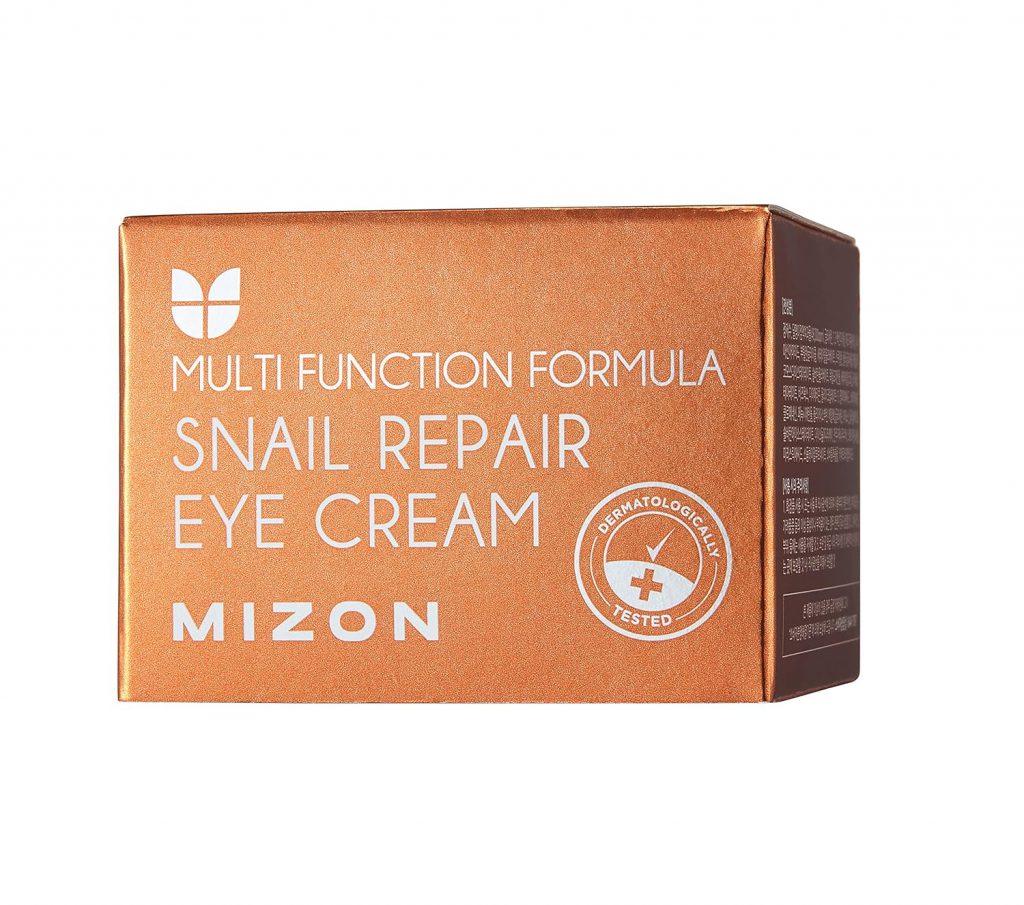 Mizon snail repair eye cream packaging