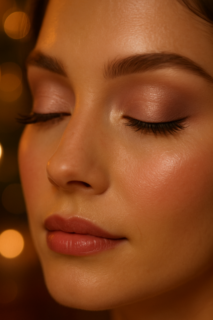 Cozy Christmas Dinner Eye look