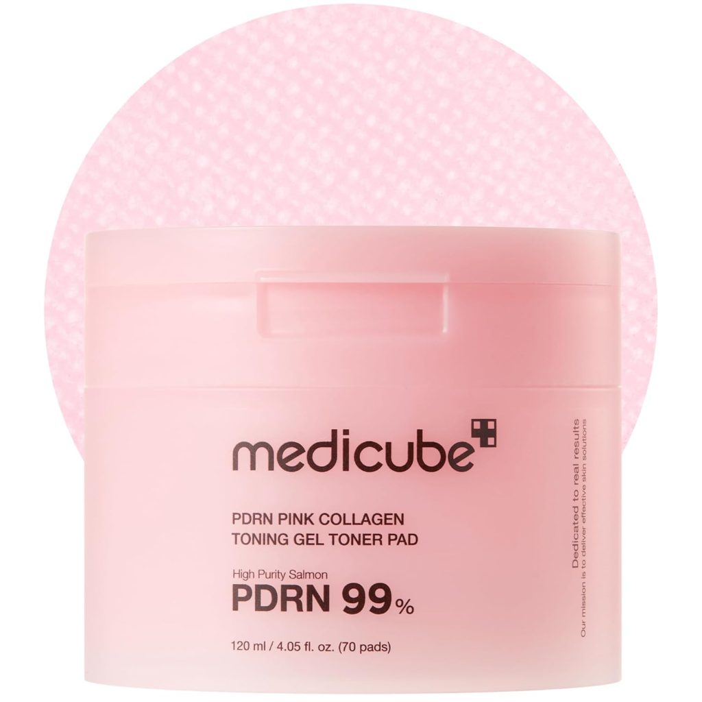 Medicube PDRN Pink Collagen Toning Gel Toner Pads